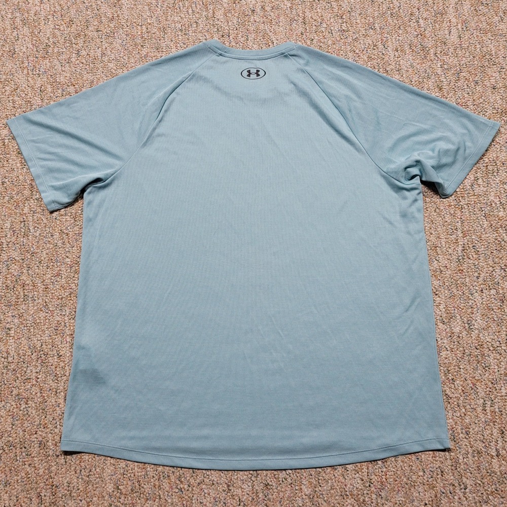 Under Armour Tech Tee Mens 2XL Blue Short Sleeve Performance Workout Shirt